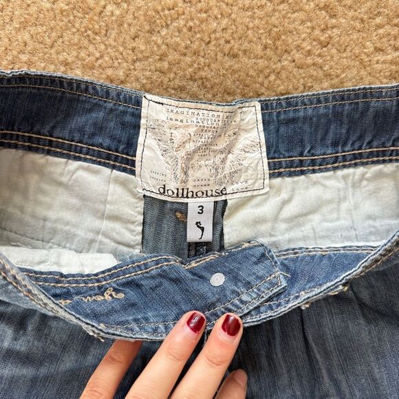 Y2K Dollhouse Blue Micro Shorts 3 - Picture 3 of 6